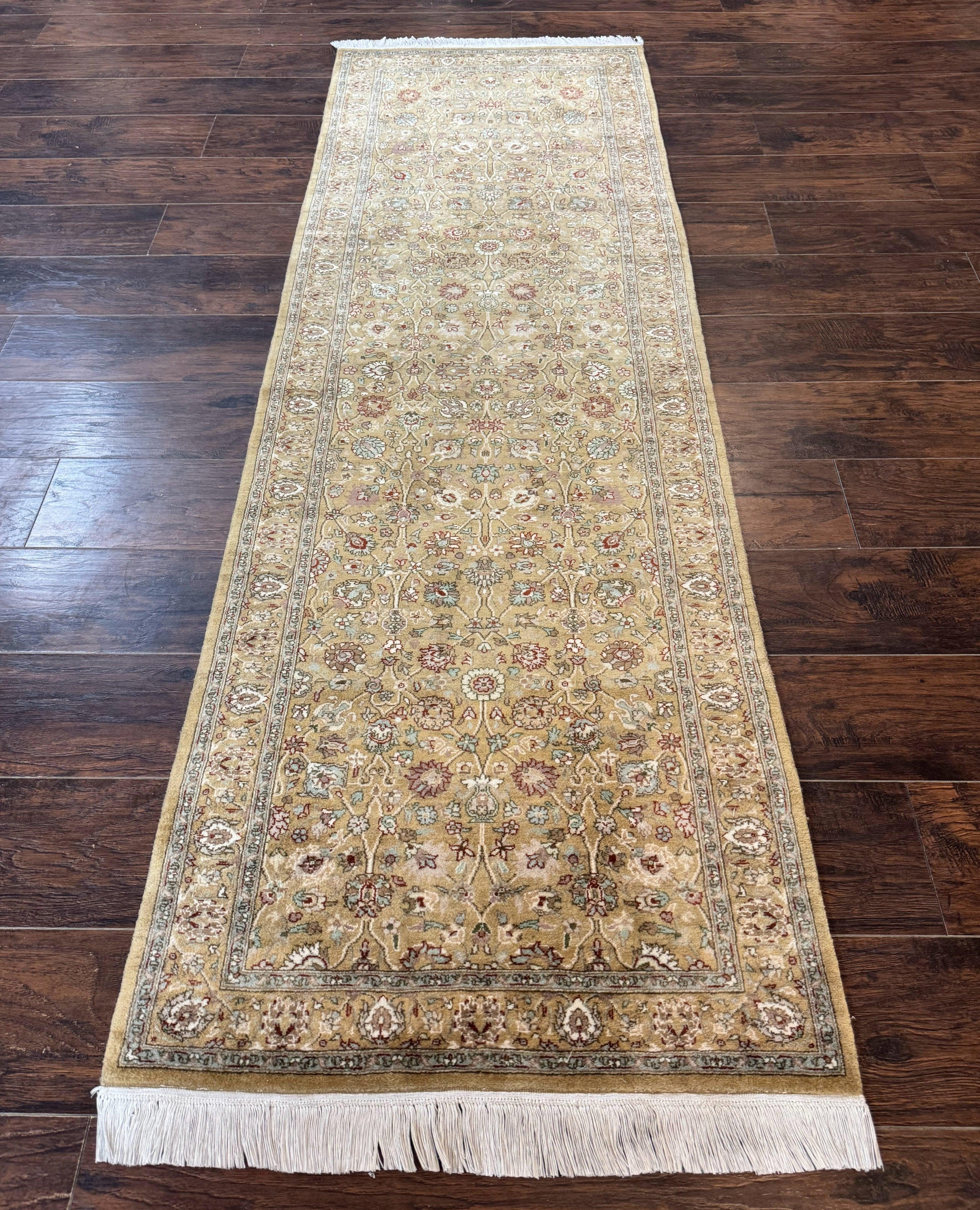 Persian Runner Rug 3x8, Traditional Wool Runner Rug for Hallway or Kitchen, Pak Persian Rug, Fine 225 KPSI
