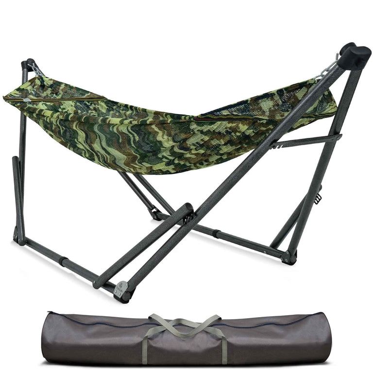 Tranquillo Uniki Canvas Hammock with Stand for Ultimate Relaxation