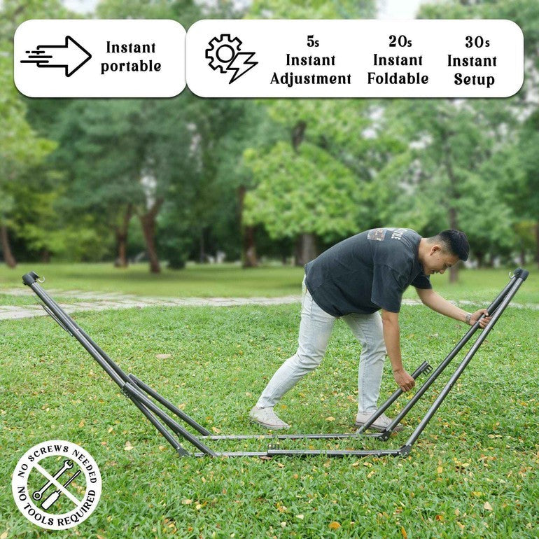 Tranquillo Uniki Collapsible Hammock Stand for Ultimate Relaxation
