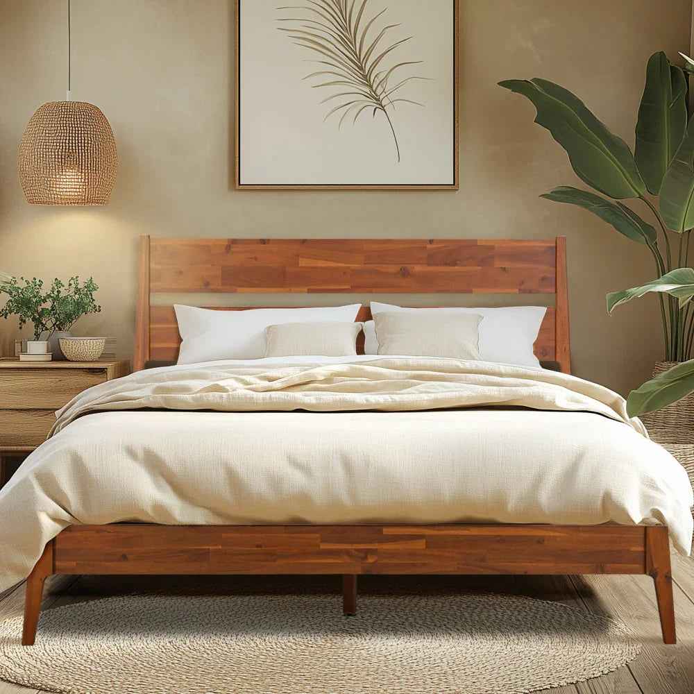 Acacia Callisto Deluxe Solid Wood Bed Frame for Superior Comfort and Style
