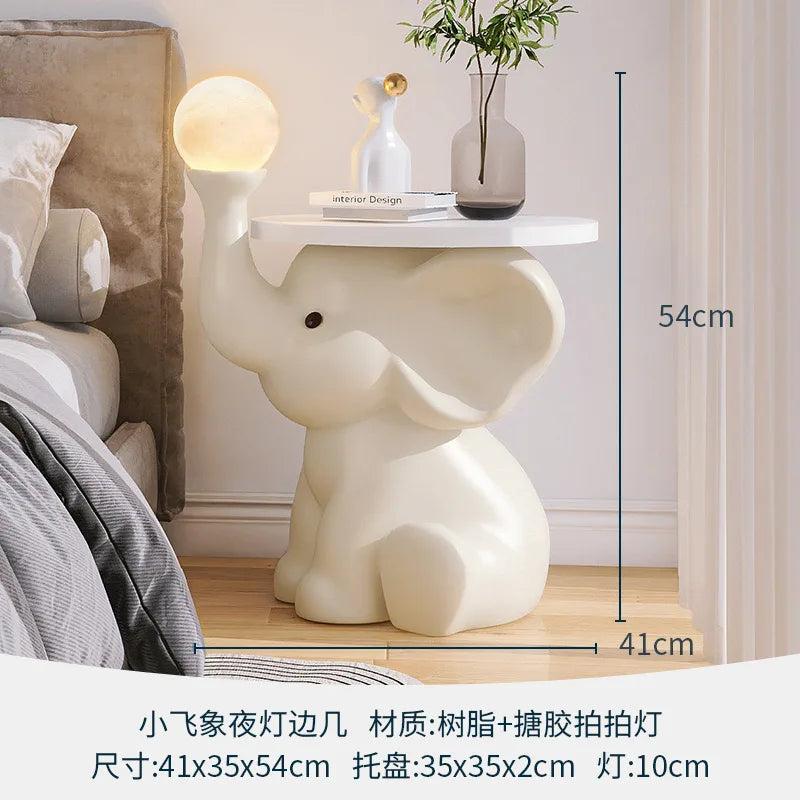 Elephant Statue Side Table