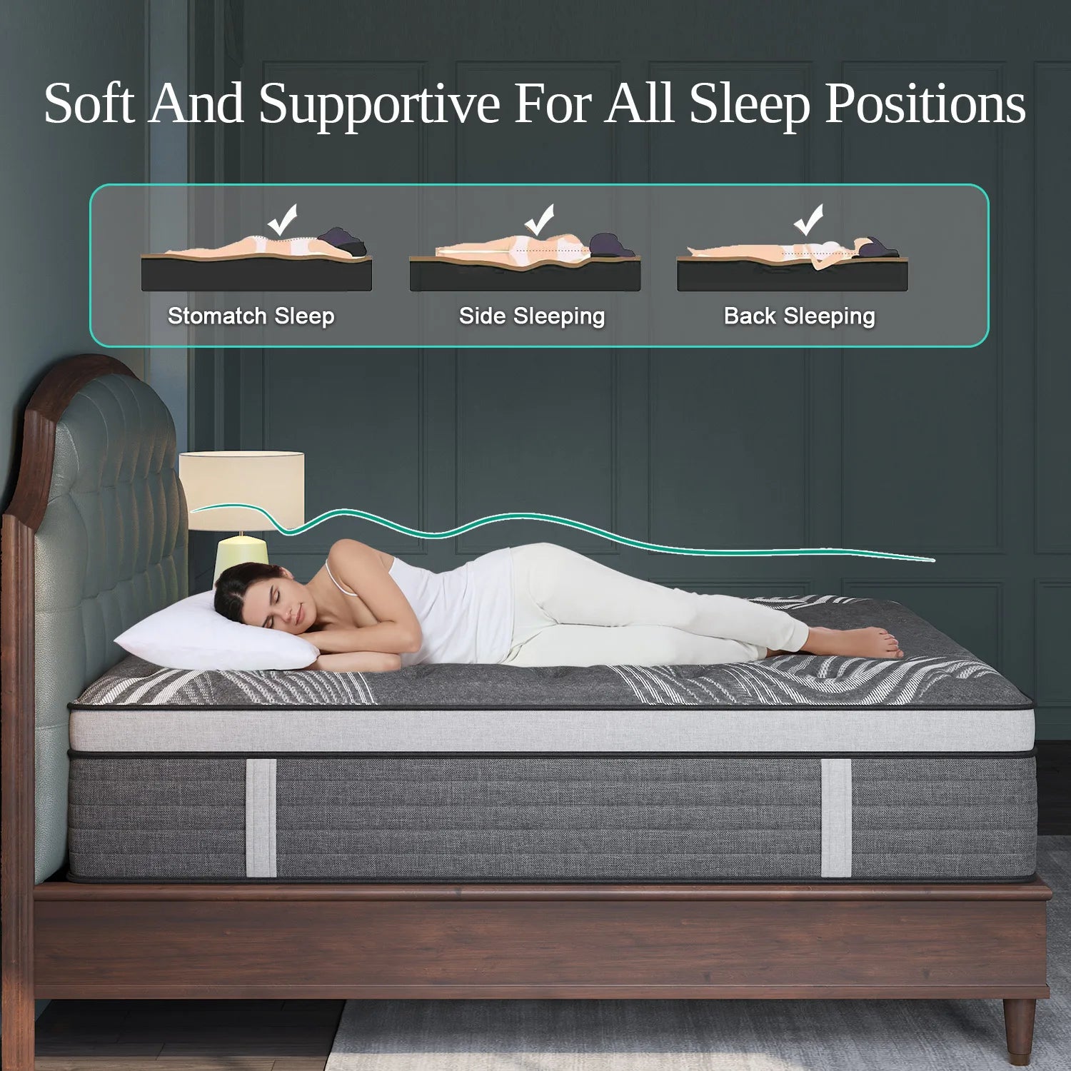 12" Gel Memory Foam Hybrid Pocket Spring Mattress