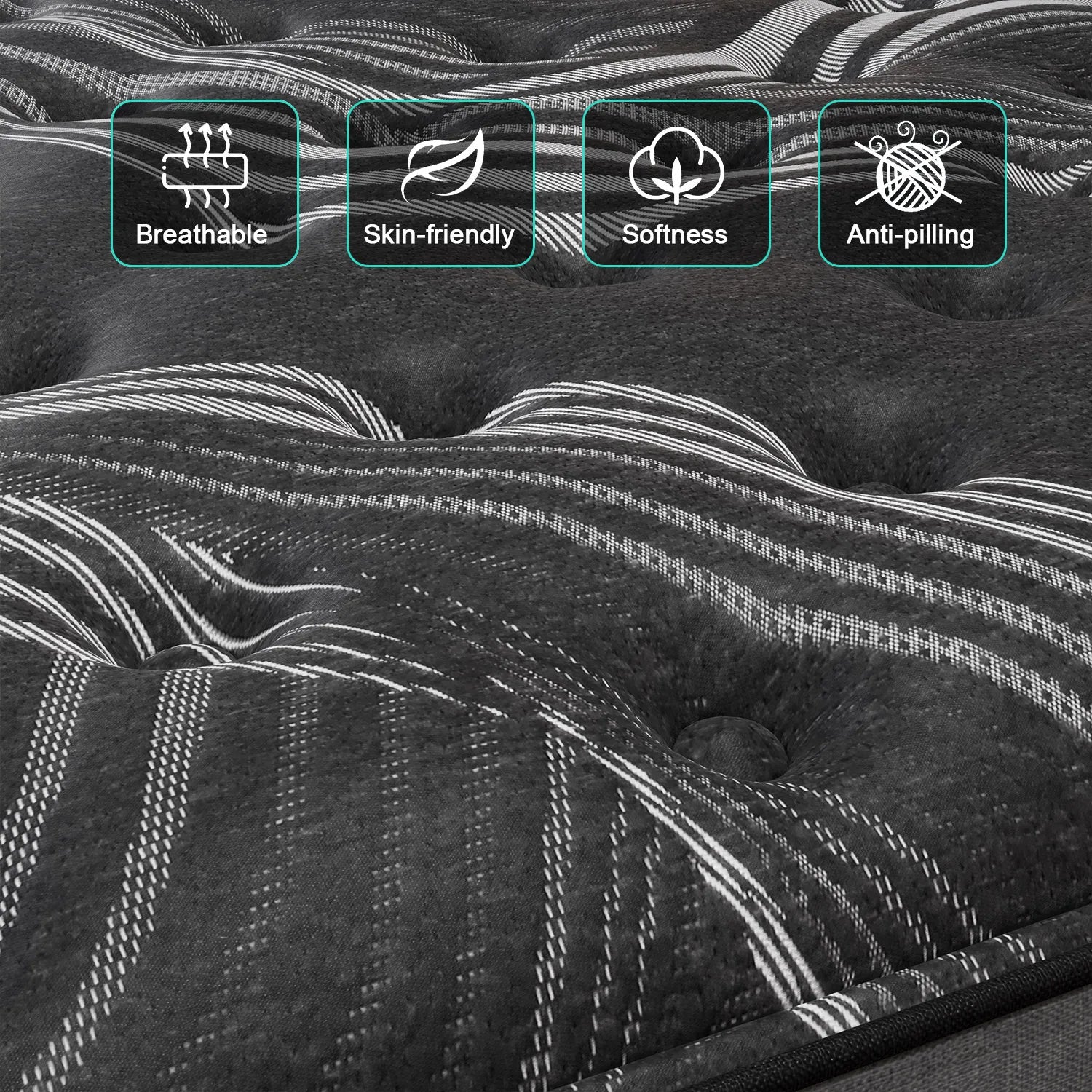 12" Gel Memory Foam Hybrid Pocket Spring Mattress