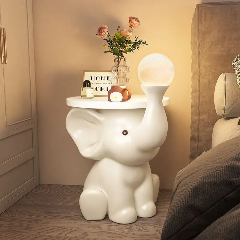 Elephant Statue Side Table