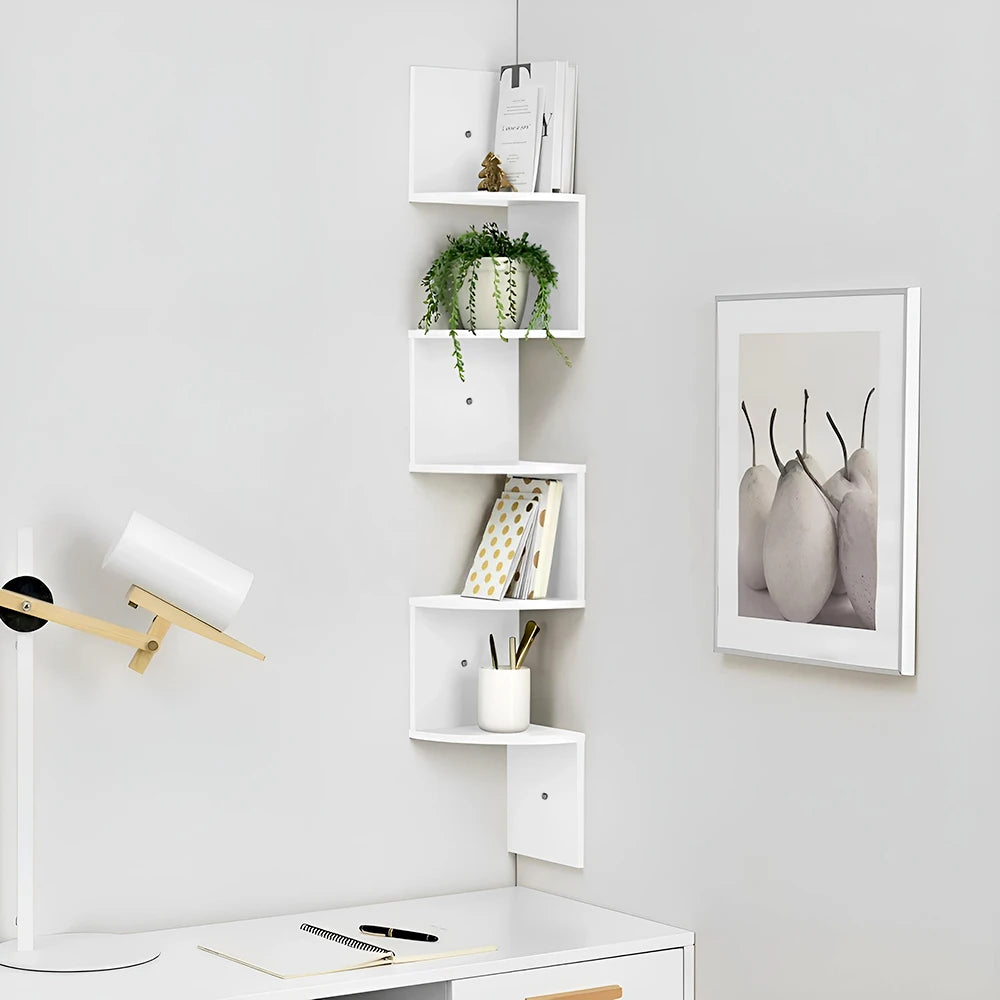 5-Layer Wooden Wall Rack