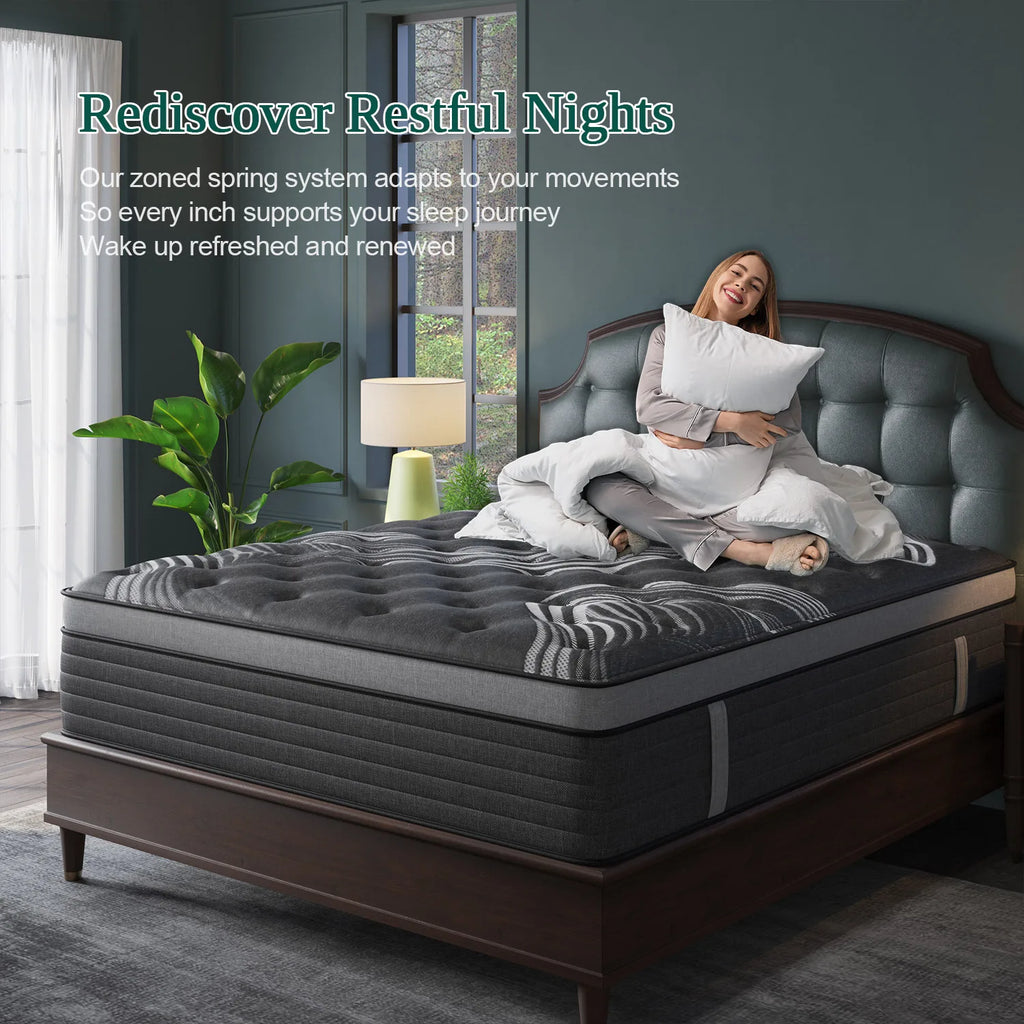 12" Gel Memory Foam Hybrid Pocket Spring Mattress