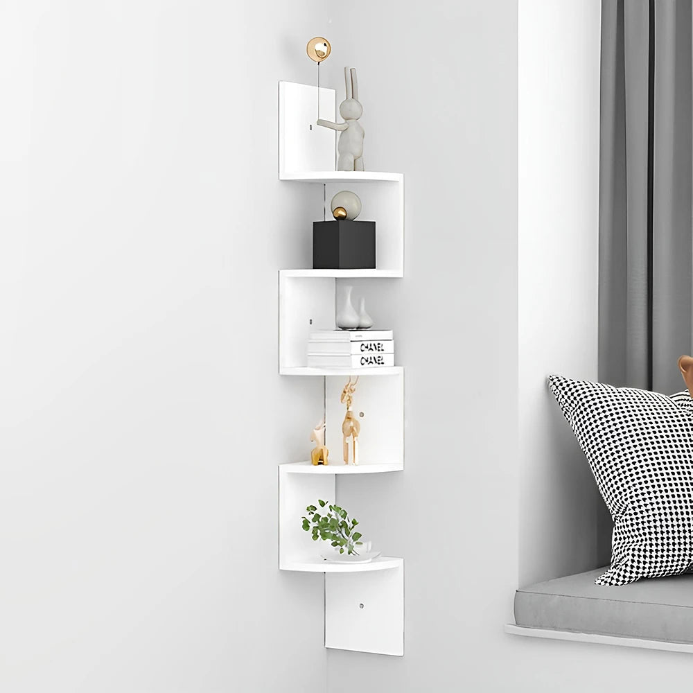5-Layer Wooden Wall Rack