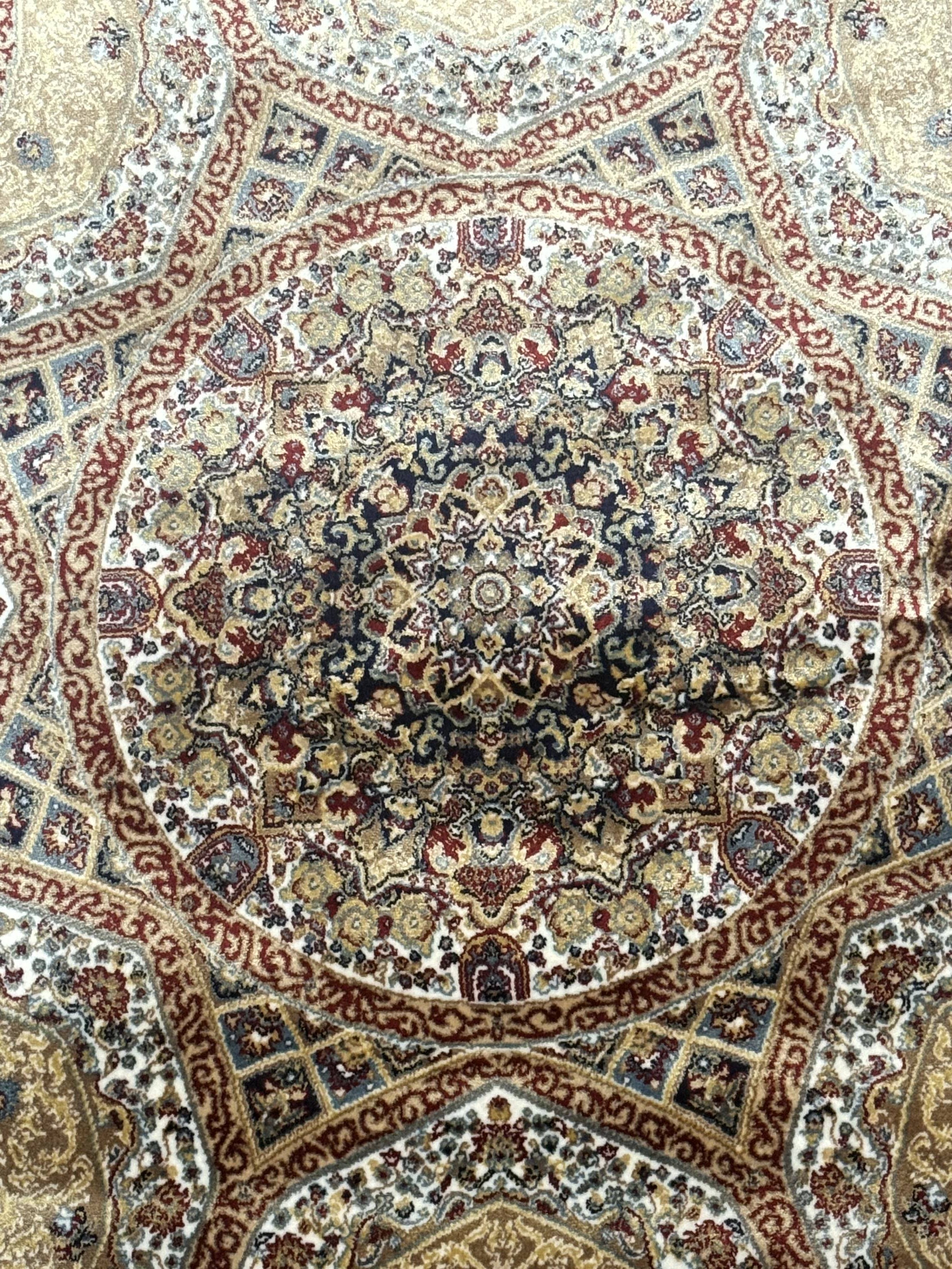 Turkish Silk Runner Rug 2.6 x 13, Dome Design, Hereke Runner, Bamboo Silk, New