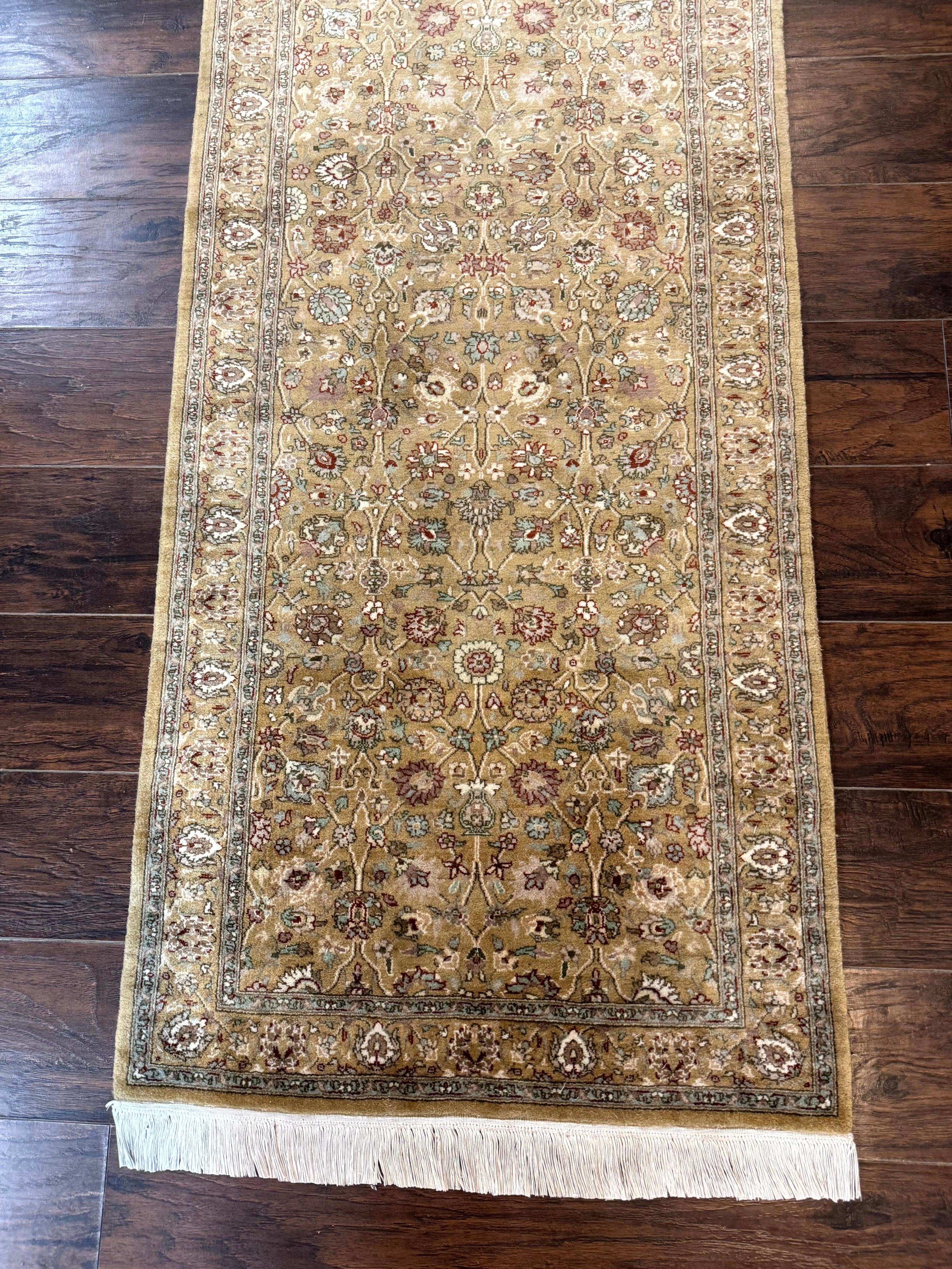 Persian Runner Rug 3x8, Traditional Wool Runner Rug for Hallway or Kitchen, Pak Persian Rug, Fine 225 KPSI